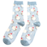 Miss Sparrow Socks Bamboo Santa Sheep powder blue