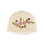 Beanie Flowers crème