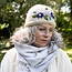 Beanie Flowers beige