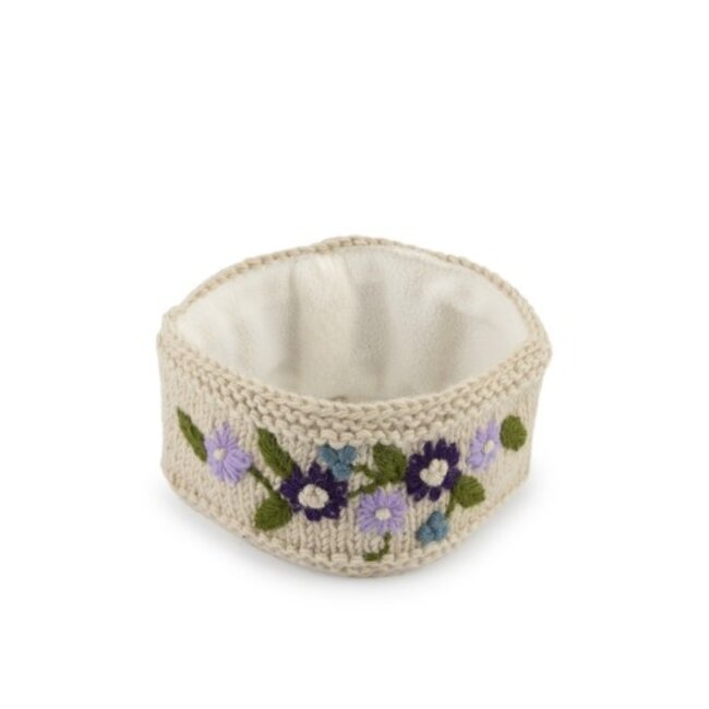 Headband Flowers beige