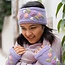 Sjaal met Verhaal Headband Flowers lilac