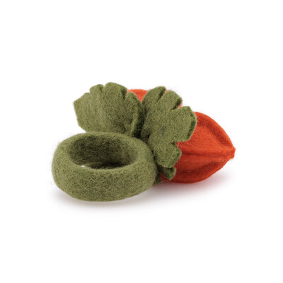 Sjaal met Verhaal Felt Napkin Ring Physalis Lampion