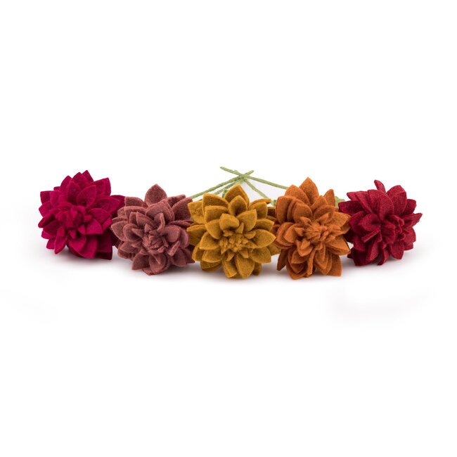 Felt Flower Dahlia XL assorti