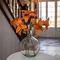 Sjaal met Verhaal Felt Flower Tak Lelie cognac