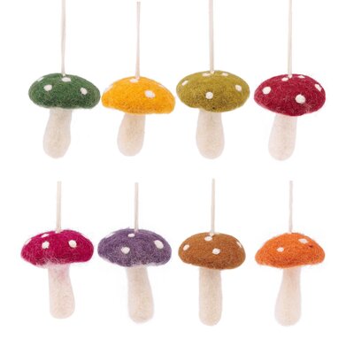 Sjaal met Verhaal Felt Hanger Paddenstoel Indian Summer medium