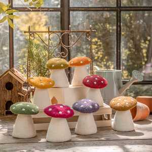 Sjaal met Verhaal Felt Decoration Paddenstoel Indian Summer