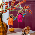 Sjaal met Verhaal Felt Hanger Beer Indian Summer