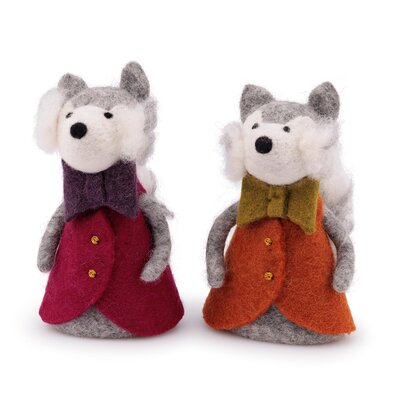 Sjaal met Verhaal Felt Decoration Wolf Indian Summer