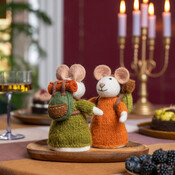 Sjaal met Verhaal Felt Decoration Muis Wandelaar