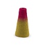Felt Vase Medium burgundy/lichtgroen