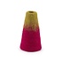 Sjaal met Verhaal Filz-Vase Small burgundy/lichtgroen