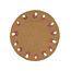 Filz-Untersetzer 35 cm rond Paddenstoelen