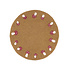 Sjaal met Verhaal Felt coaster 35 cm rond Paddenstoelen