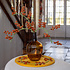 Sjaal met Verhaal Felt coaster 35 cm rond Rozenbottel