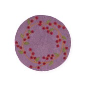Sjaal met Verhaal Filz-Untersetzer 35 cm rond Bes Rood