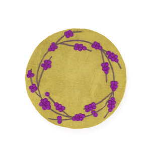 Sjaal met Verhaal Filz-Untersetzer 35 cm rond Callicarpa