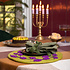 Sjaal met Verhaal Felt coaster 35 cm rond Callicarpa