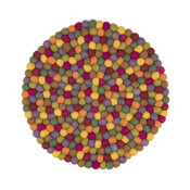 Sjaal met Verhaal Filz-Untersetzer 40 cm rond Bolletjes Indian Summer
