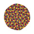 Sjaal met Verhaal Filz-Untersetzer 40 cm rond Bolletjes Indian Summer