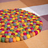 Sjaal met Verhaal Filz-Untersetzer 40 cm rond Bolletjes Indian Summer