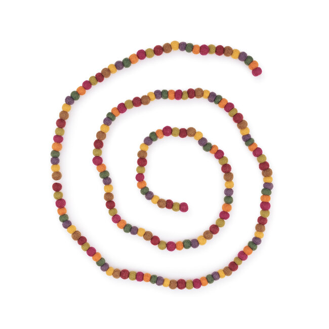 Felt Garland Viltballetjes Indian Summer