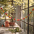 Sjaal met Verhaal Filzgirlande Pompoms Indian Summer