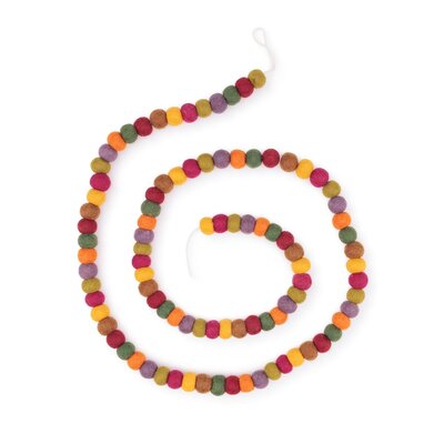 Sjaal met Verhaal Felt Garland Viltballetjes Small Indian Summer