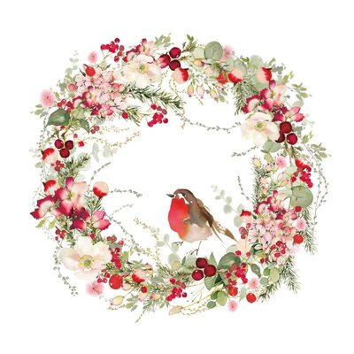 Paperproducts Design Paper Napkins Beautiful Christmas Wreath