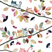 Paperproducts Design Paper Napkins Fall Cats
