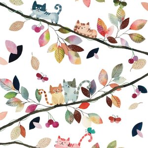 Paperproducts Design Papierservietten Fall Cats