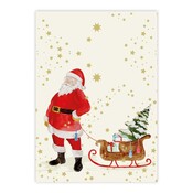 Paperproducts Design Card Snowflakes & Santa
