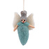 Sjaal met Verhaal Felt Christmas Hanger Engeltje ijsblauw