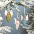 Sjaal met Verhaal Felt Christmas Hanger Engeltje wit/zilver