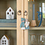 Felt Christmas Hanger Jozef & Maria ijsblauw/wit