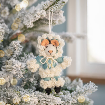 Sjaal met Verhaal Felt Christmas Hanger Muis Eskimuis