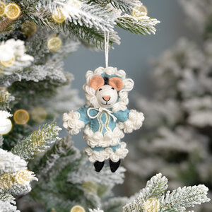 Sjaal met Verhaal Felt Christmas Hanger Muis Eskimuis