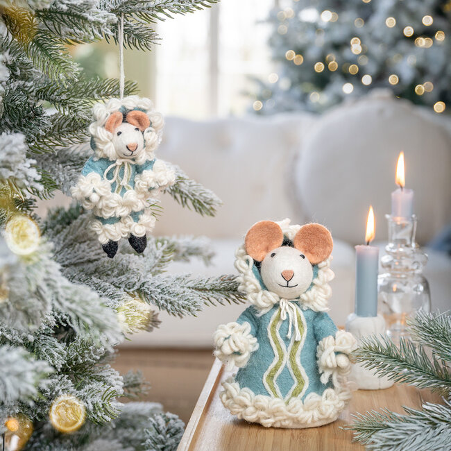 Filz Weihnachtshänger Muis Eskimuis