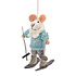 Sjaal met Verhaal Felt Christmas Hanger Muis Skiër