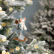 Sjaal met Verhaal Felt Christmas Hanger Muis Sneeuwwandelaar