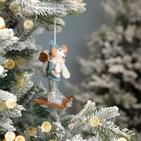 Sjaal met Verhaal Felt Christmas Hanger Muis Sneeuwwandelaar
