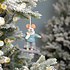 Sjaal met Verhaal Filz Weihnachtshänger Muis Snowboarder