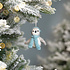 Sjaal met Verhaal Felt Christmas Hanger Pinguin ijsblauw