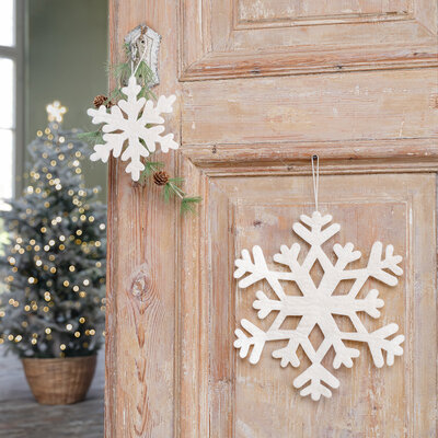 Sjaal met Verhaal Felt Christmas Hanger Sneeuwvlok Medium