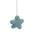 Sjaal met Verhaal Felt Christmas Hanger Ster ijsblauw