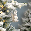 Sjaal met Verhaal Filz Weihnachtshänger Winter Eekhoorn wit