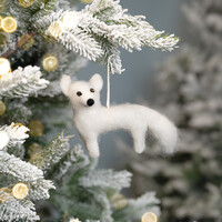 Sjaal met Verhaal Felt Christmas Hanger Winter Poolvos