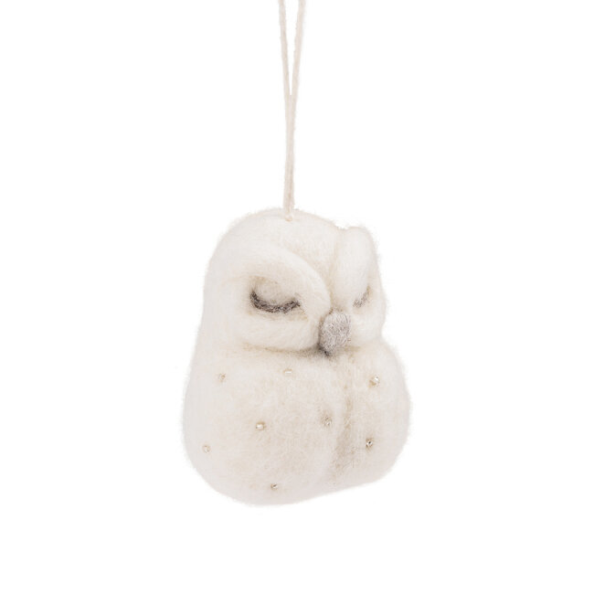Felt Christmas Hanger Winter Sneeuwuil