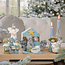 Felt Nativity Scene ijsblauw/wit