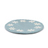 Sjaal met Verhaal Felt coaster 35 cm rond Sneeuwvlok ijsblauw