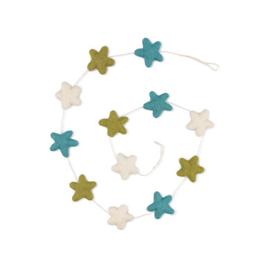 Sjaal met Verhaal Felt Garland Ster Winterwonderland